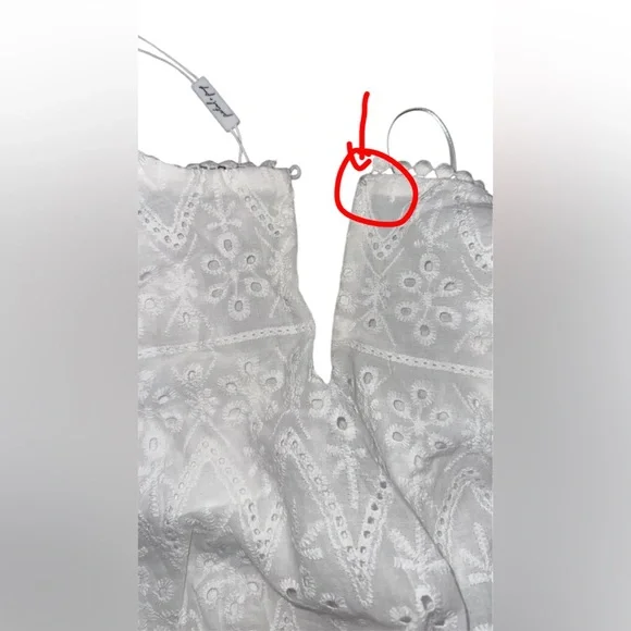 NWT Petal & Pup Merletto white Cut out open back maxi dress size Large - Picture 10 of 10